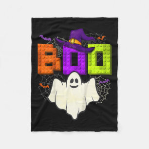 Gebäude Bricks Boo Halloween Ghost Hexe Gruppe Bo Fleecedecke