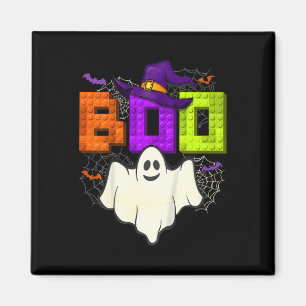 Gebäude Bricks Boo Halloween Ghost Hexe Gruppe Bo Magnet