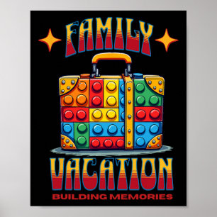 Gebäude Bricks Familienurlaub Gebäude Erinnerungen Poster