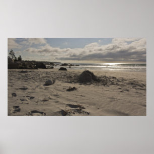 Gebäude Burgen aus Sand Poster