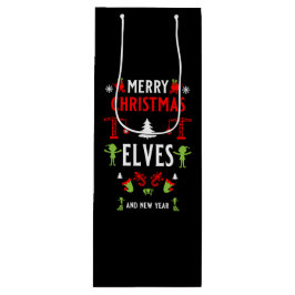 Gebäude Construction Christmas Ugly Geschenktüte Für Weinflaschen