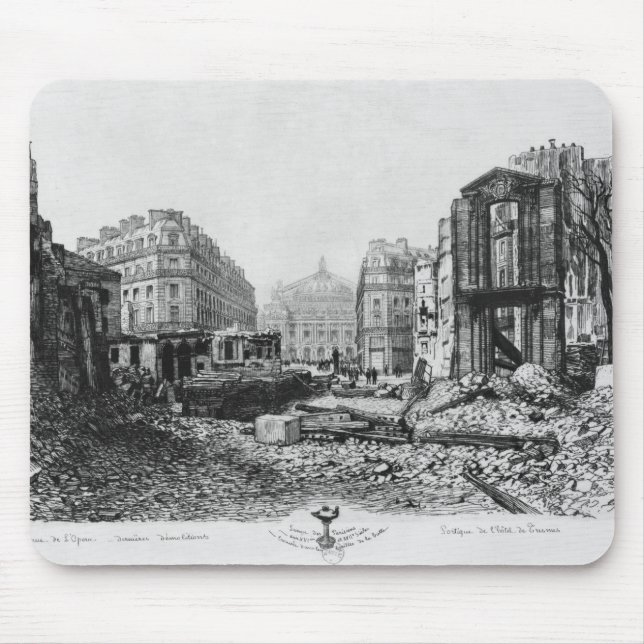 Gebäude der Allee de L'Opera 2 Mousepad (Vorne)