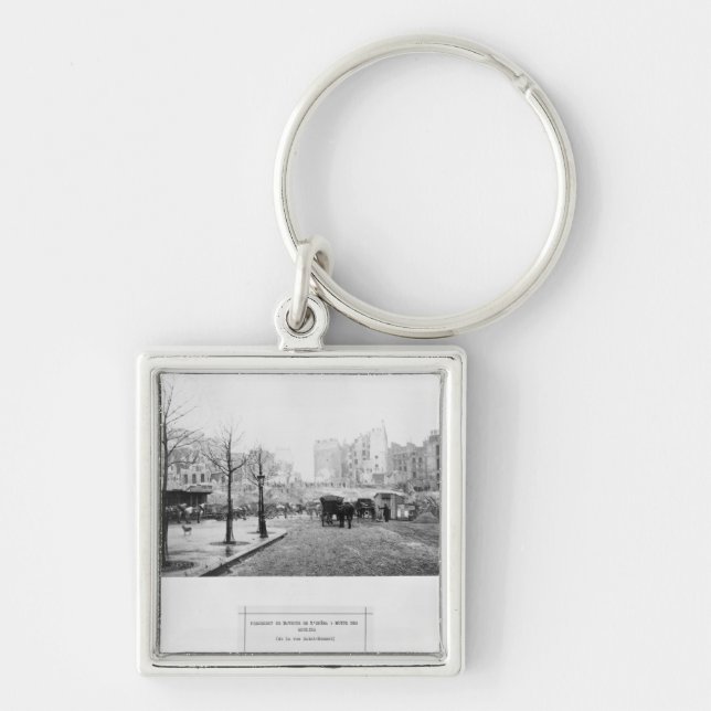 Gebäude der Allee de L'Opera Schlüsselanhänger (Vorne)