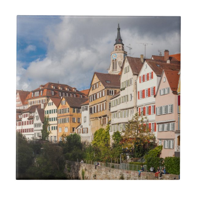 Gebäude der Altstadt| Deutschland Fliese (Vorderseite)