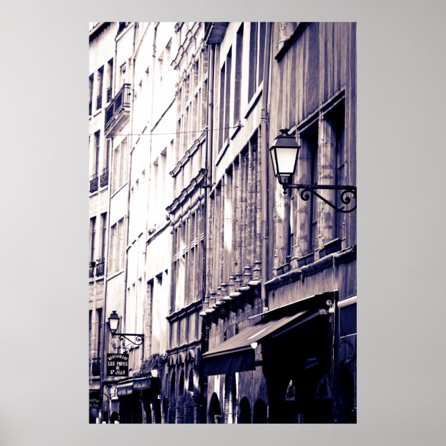 Gebäude der Altstadt, Frankreich Poster (Vorne)