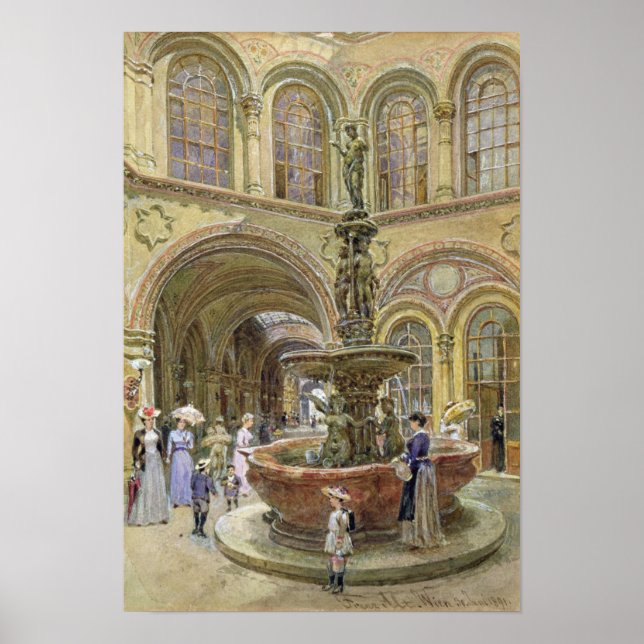 Gebäude der Bank und der Börse Poster (Vorne)