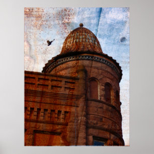 Gebäude der digitalen Kunst Poster