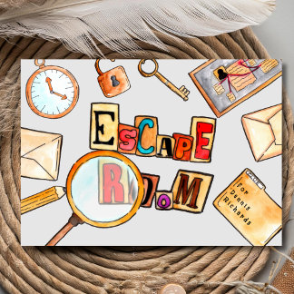 Gebäude der Escape-Zimmermannschaft Einladung