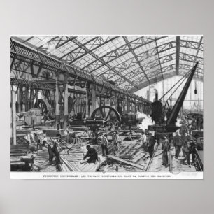 Gebäude der Galerie des Machines Poster