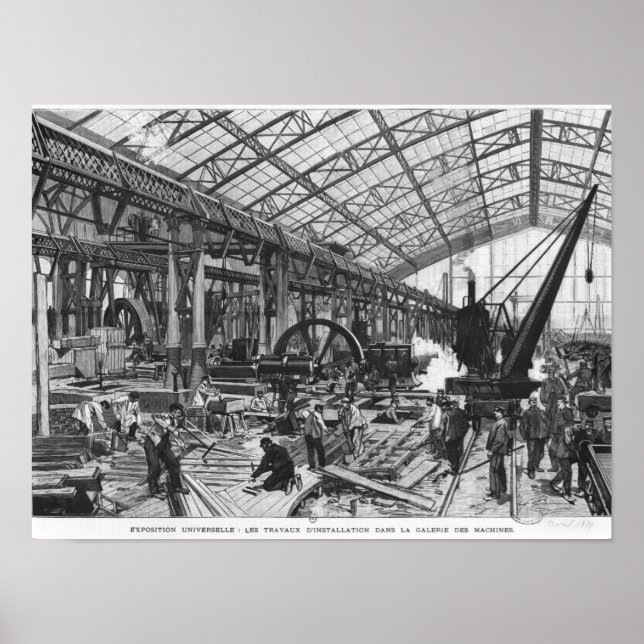 Gebäude der Galerie des Machines Poster (Vorne)