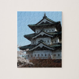 Gebäude der japanischen Burg Puzzle