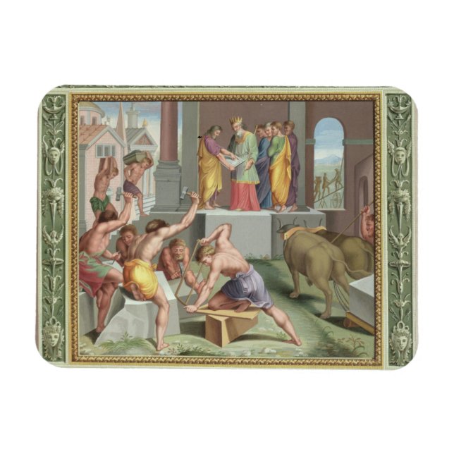 Gebäude Der Tempel von Solomon, Illustration Magnet (Horizontal)