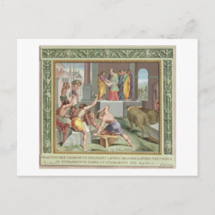 Gebäude Der Tempel von Solomon, Illustration Postkarte