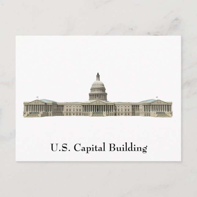 Gebäude der US-Hauptstadt: Washington DC Postkarte (Vorderseite)