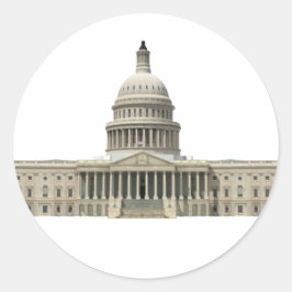 GEBÄUDE der US-Hauptstadt: Washington DC Runder Aufkleber