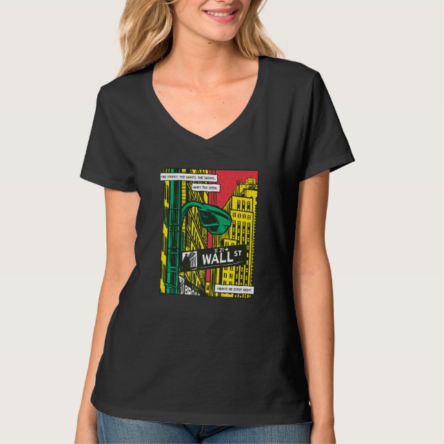 Gebäude der Wall Street T-Shirt (Vorderseite)