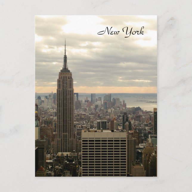 Gebäude des Empire State (Farbe) Postkarte (Vorderseite)