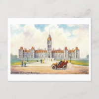 Gebäude des Parlaments in Ottawa Vintage Postkarte