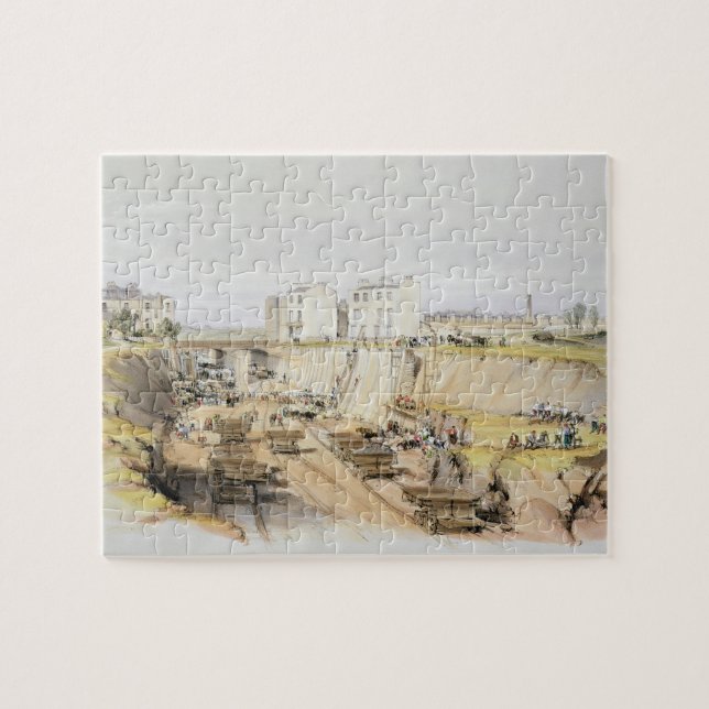 Gebäude die Stützmauer nahe Park-Straße, Camd Puzzle (Horizontal)