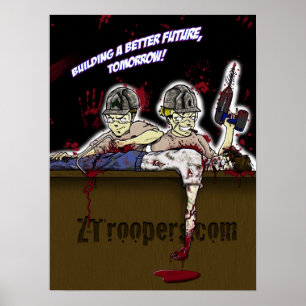 Gebäude ein bessere Zukunft, morgen! Plakat