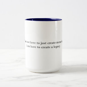 Gebäude ein Vermächtnis Zweifarbige Tasse