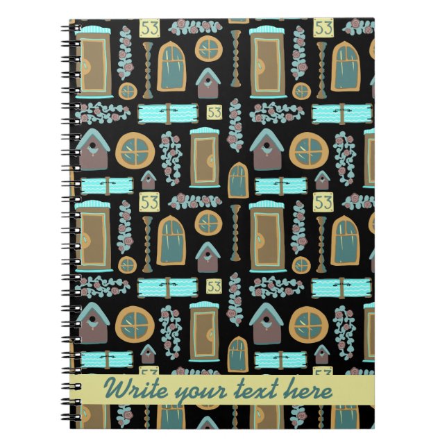 Gebäude eines Hauses Notizblock (Vorderseite)