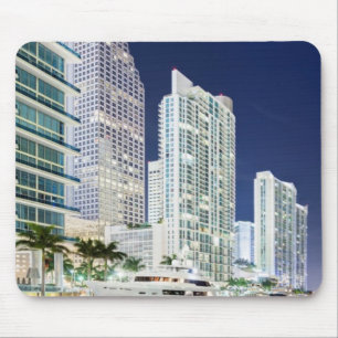 Gebäude entlang dem Miami-Fluss Riverwalk Mousepad