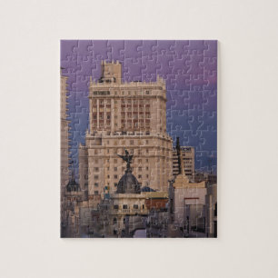 Gebäude entlang der Gran Via und des Edificio Espa Puzzle