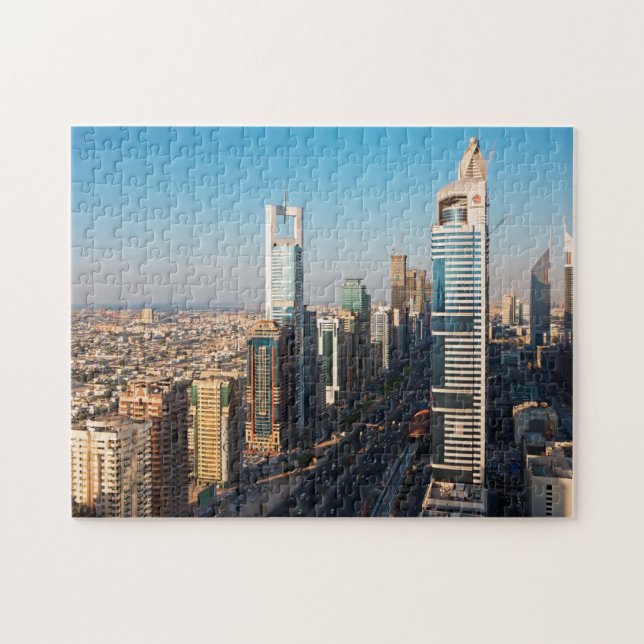 Gebäude entlang der Sheikh Zayed Road, Dubai Puzzle (Horizontal)