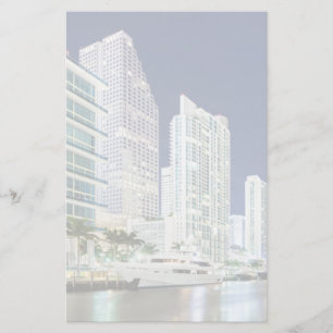 Gebäude entlang des Miami River Riverwalk Briefpapier