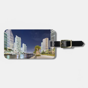 Gebäude entlang des Miami River Riverwalk Gepäckanhänger