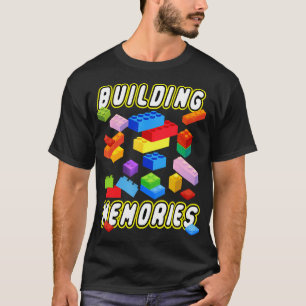 Gebäude Erinnerungen Gebäude Bricks Blocks Family  T-Shirt