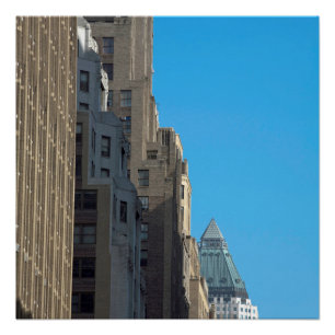 Gebäude Fassaden Manhattan New York City USA Poster
