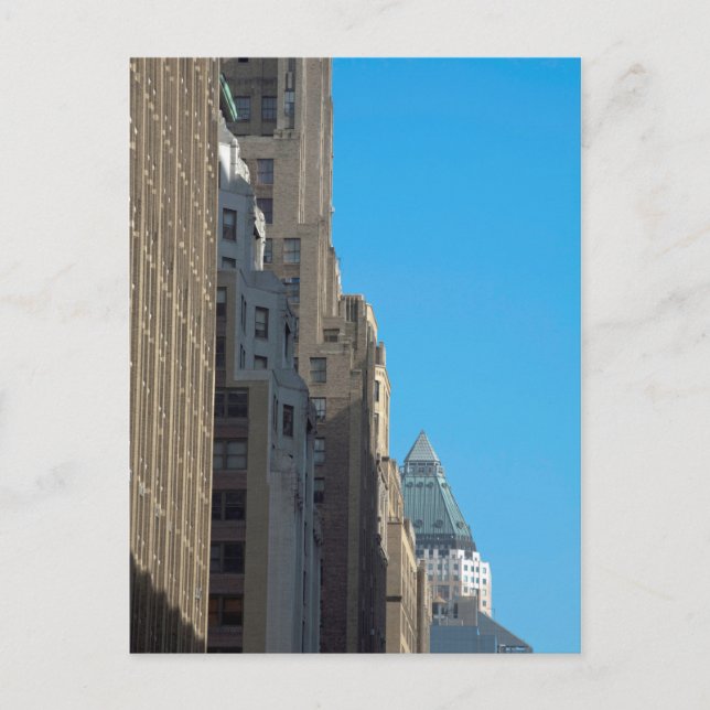 Gebäude Fassaden Manhattan New York City USA Postkarte (Vorderseite)