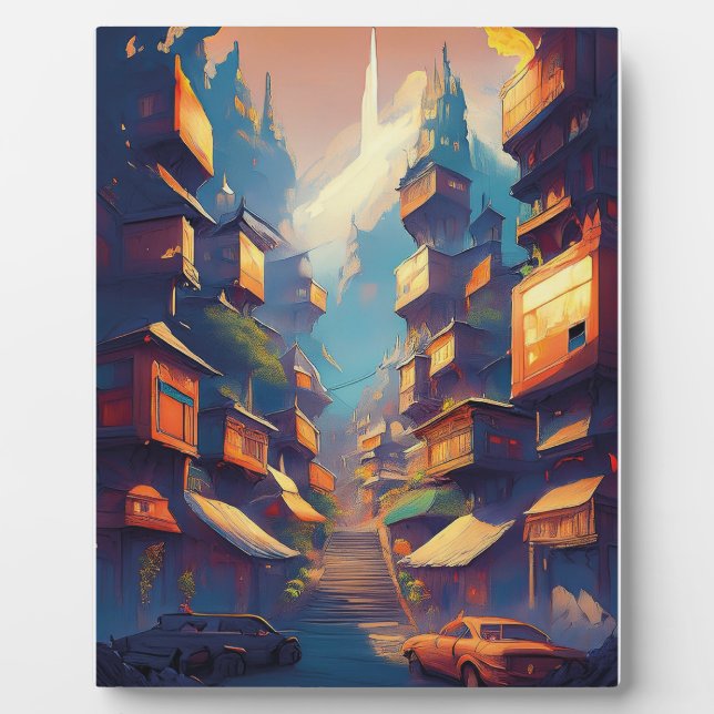 Gebäude Fotoplatte (Vorderseite)