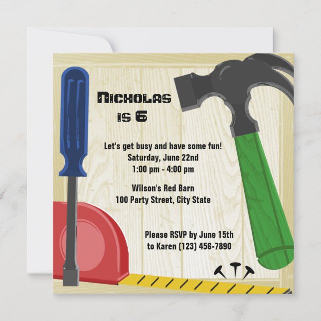 Gebäude Fun Geburtstag Einladung (Vorderseite)