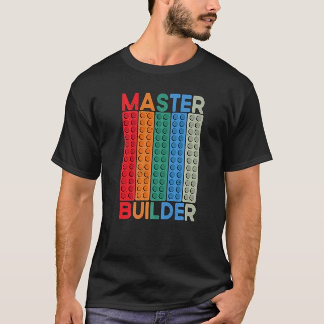 Gebäude für Cool Builder-Master blockiert das Set  T-Shirt (Vorderseite)
