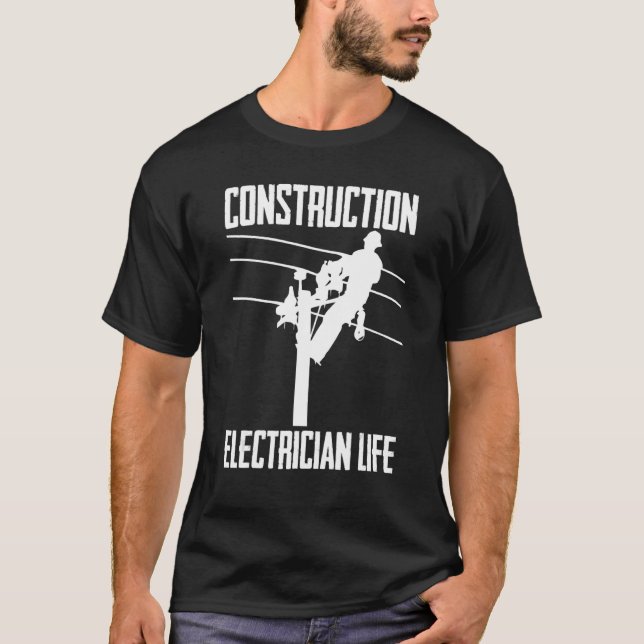Gebäude für die Arbeit von Elektrobauern T-Shirt (Vorderseite)