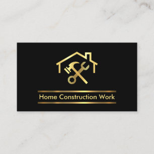 Gebäude für Minimalistische Gold Placines Visitenkarte