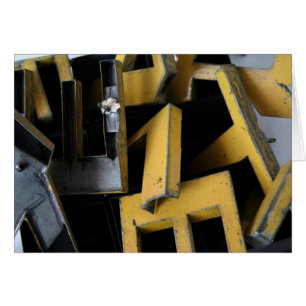 Gebäude Games-Metalbriefe Abstrakt Typografie