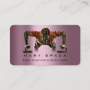 Gebäude geformt Fitness Sclupting Rose Visitenkarte