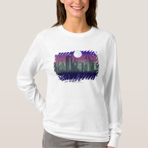 Gebäude geleuchtet nachts T-Shirt