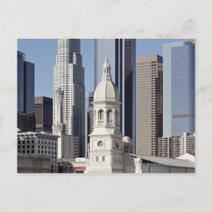 Gebäude im Wolkenkratzer Los Angeles mittags Postkarte