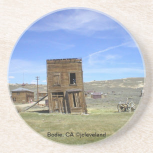 Gebäude in Ghost Town Bodie, CA Sandstein Untersetzer
