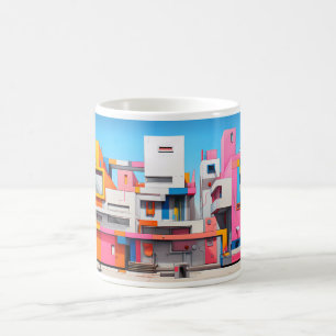 Gebäude in Ihrer Tasse