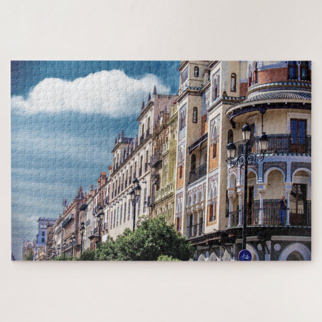 Gebäude in Sevilla, Spanien Puzzle (Horizontal)