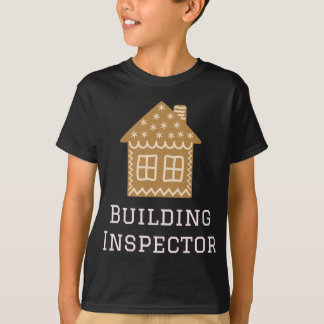 Gebäude Inspector Fun Gingerbread House Decoration T-Shirt