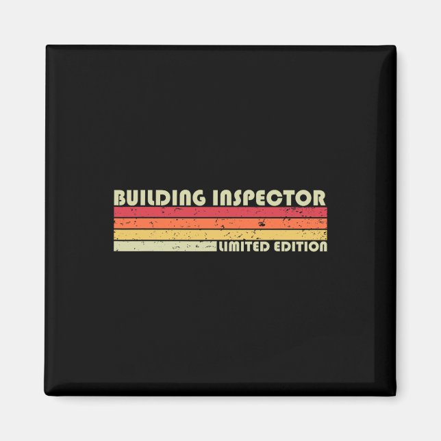 Gebäude Inspector Funny Job Title Birthday Worker Magnet (Vorne)