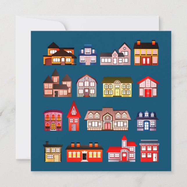 Gebäude-Karte für Leerarchitektur (Vorderseite)