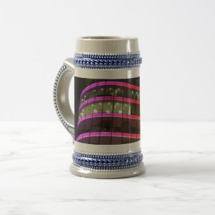 Gebäude Lighting Gray / Blue 22 oz Stein Bierglas